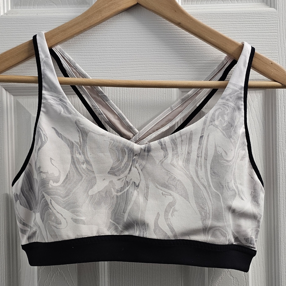 Athleta Pink and Black Sports Bra
